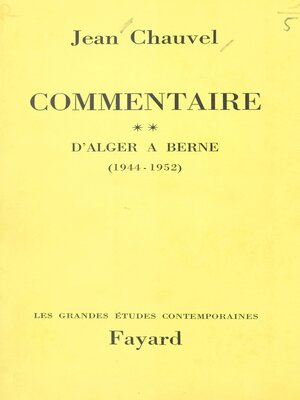 cover image of Commentaire (2)
